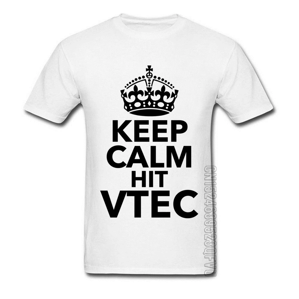 Мужские новые футболки с буквенным принтом хип-хоп надписью Keep Calm Hit Vtec для мужчин