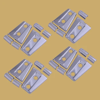 

beler ABS 8 Set Chrome Door Hinge Cover Protector Trim Fit for Jeep Wrangler JK 2007-2011 2012 2013 2014 2015 2016 2017 2018