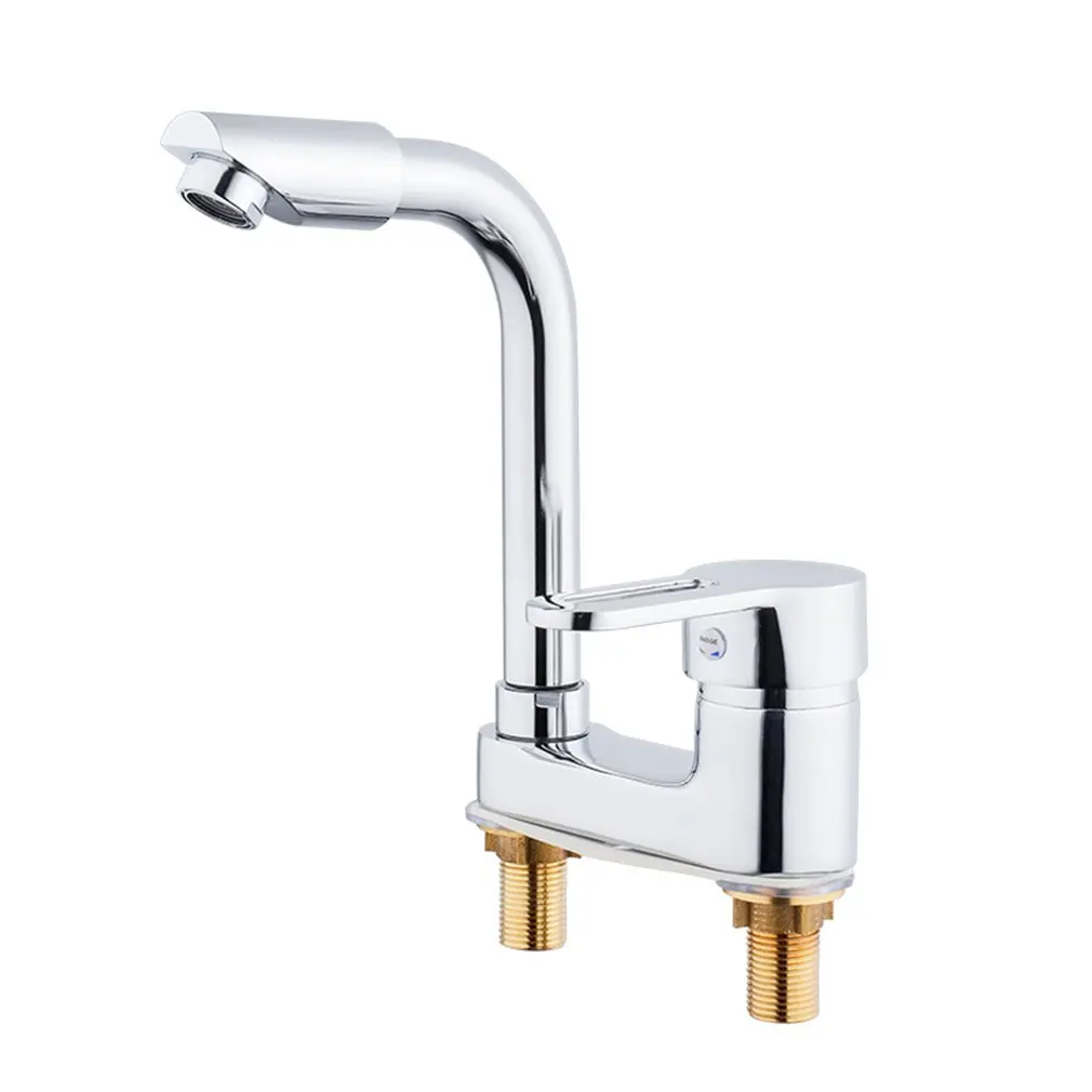 

Double Hole Kitchen Instant Heating Faucet Rotatable Hot & Cold Dual-use Fast Heating Tap Water Valve
