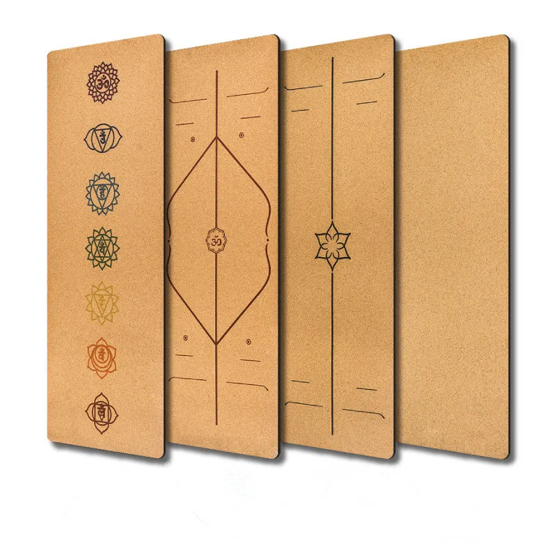 

183X68cm Natural Cork TPE Yoga Mat Fitness Gym Sports Mats Pilates Exercise Pads Non-slip Yoga mats 5mm Absorb Sweat Odorless