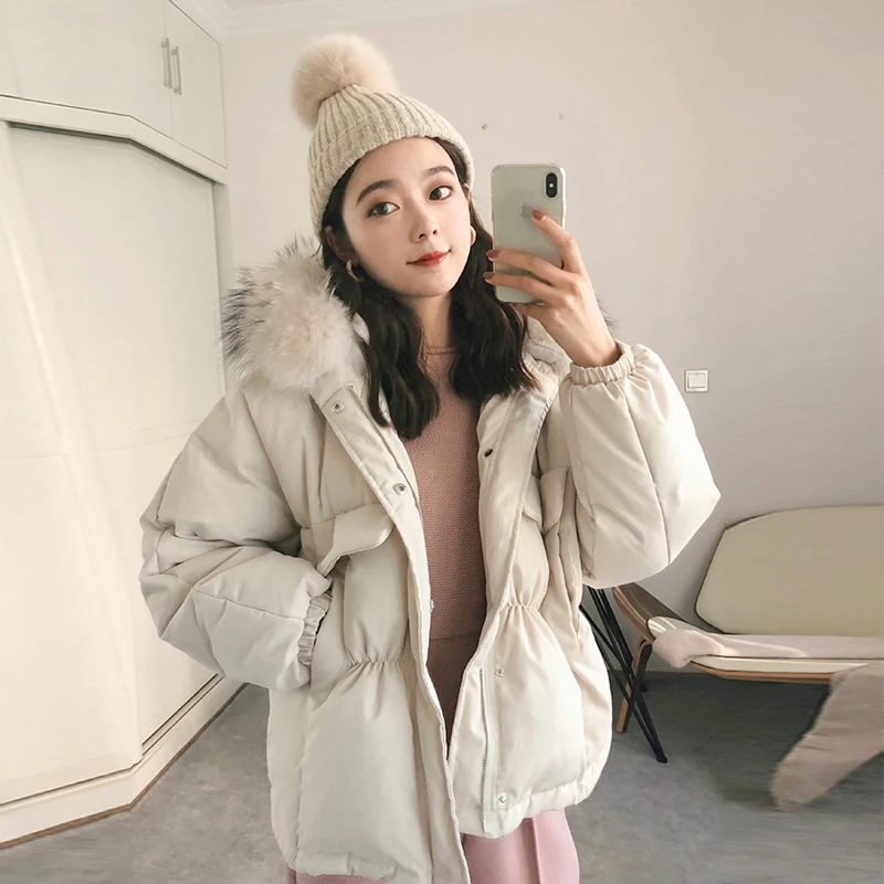 Janveny Winter Down Jacket Women Waterproof Large
