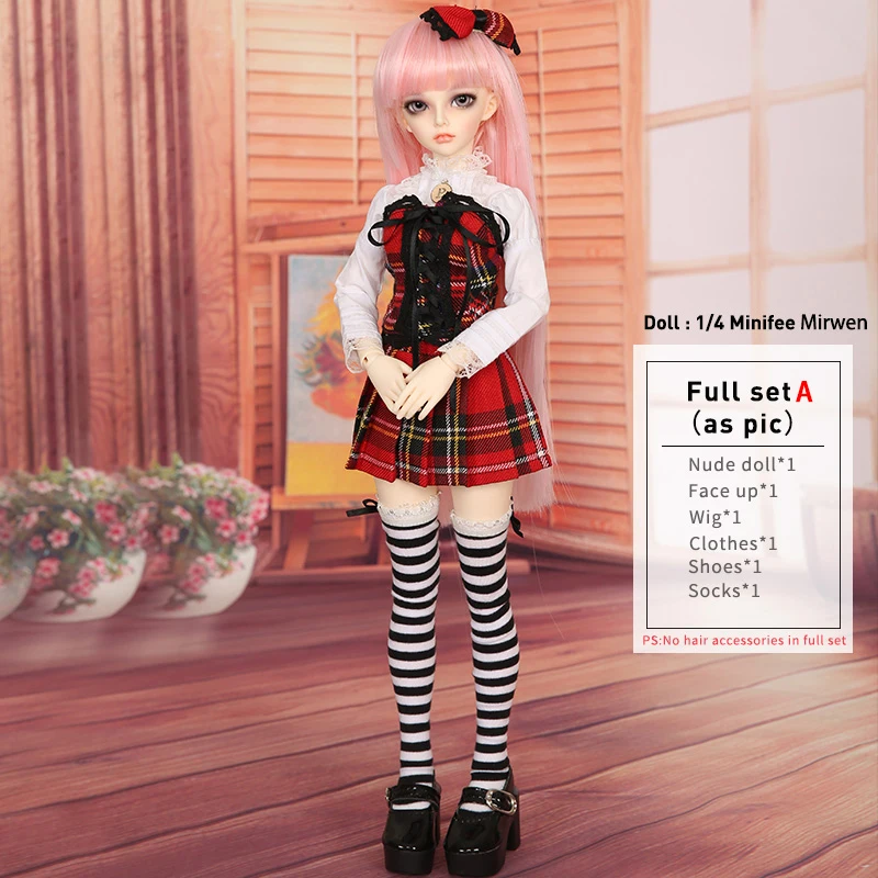Куклы Fairyland Minifee BJD 1/4 полная опция Хлоя Обнаженная кукла шар шарнирные куклы игрушки для детей Девичья коллекция Oueneifs - Цвет: Mirwen Fullset A