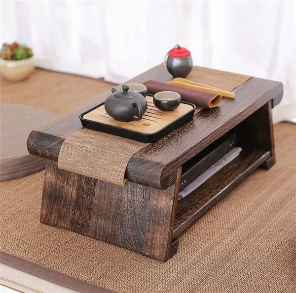 Multi Folding Wooden Japanese Tea Table For Living Room Furniture 