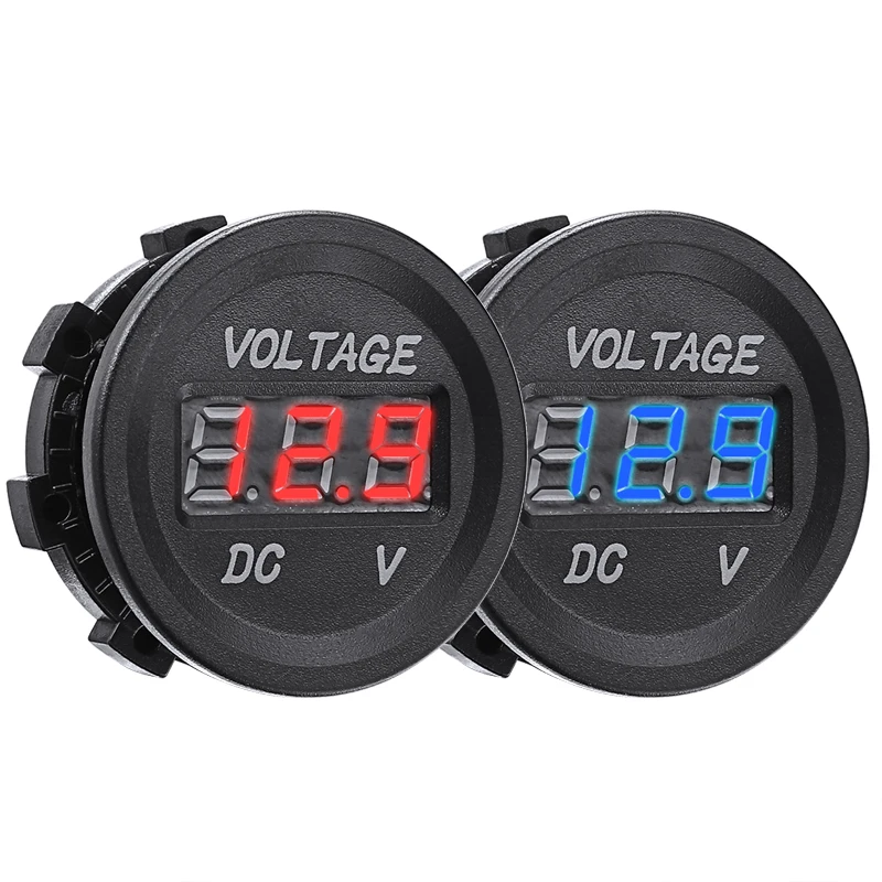 12v Led Digital Display Voltmeter Mini Dc Voltage Gauge Meter For Car