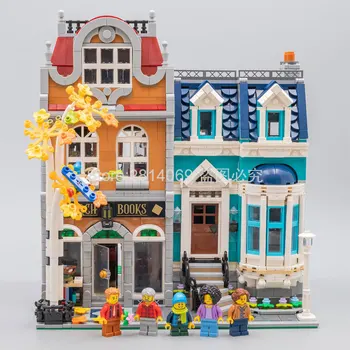 

Presell 10270 Boekhandel 2524Pcs Schepper City Street View Model Building Kits Bakstenen Blokken Speelgoed Kinderen Gift Compati