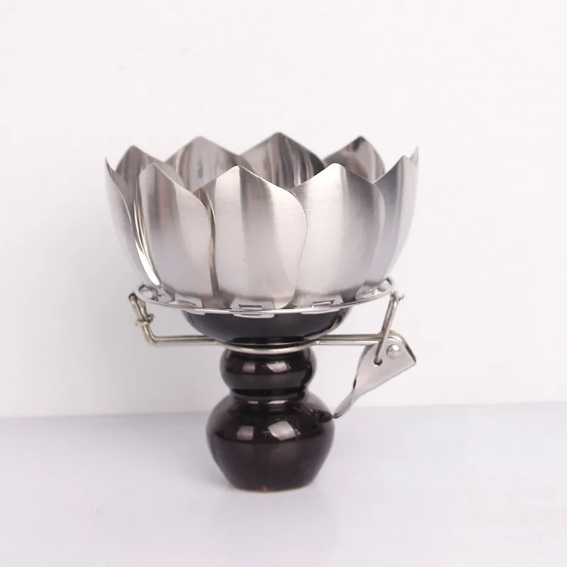 

Shisha Hookah Bowl Charcoal Accessories Aluminum Alloy Ceramic Hollow Lotus Charcoal Hookah Chicha