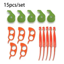15 sets peeling essential tools easy slicing knife peeler remover bottle opener cutter cooking tools kitchen gadgets