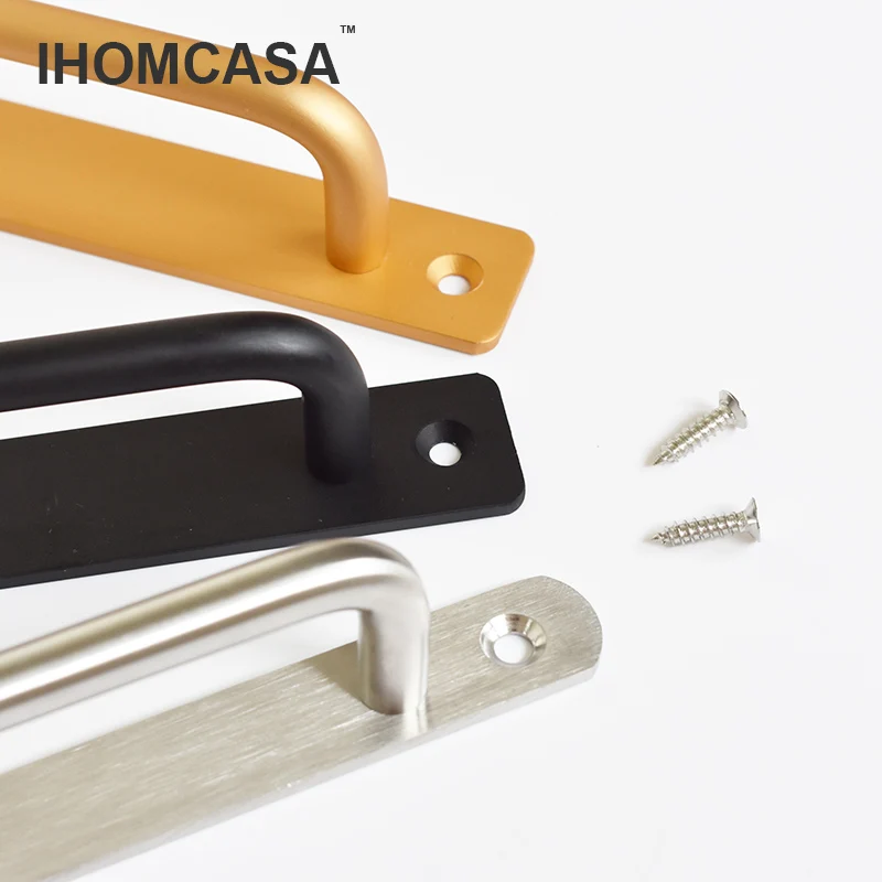 Door Handles Balcony Sliding Door Handle Bedroom Kitchen Furniture Knobs Hardware Pull Stainless Steel Aluminum Alloy
