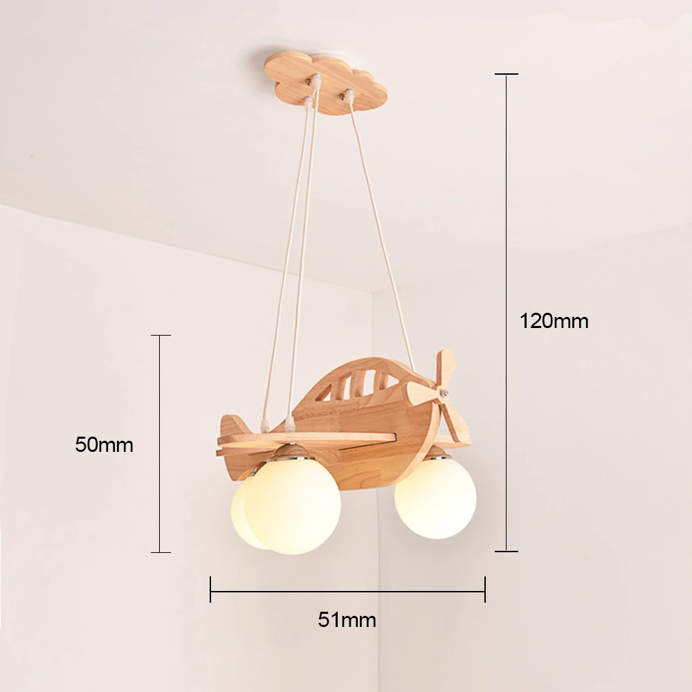Подвесная Подвесная лампа в виде самолета для детской комнаты, подарок для детей, освещение в спальню, рождественские украшения для мальчиков с героями мультфильмов, приспособление для дома