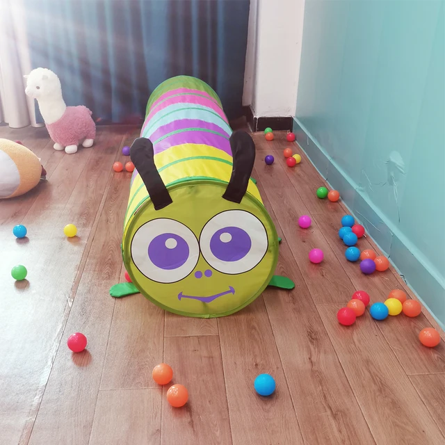 Portable Colorful Kids Tunnel Tents Crawling Tunnel Foldable Folding Indoor Kids Play House Tent Girls Boy Room Decoration 5