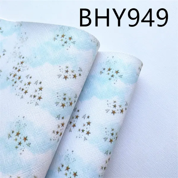 BHY949 В горошек и с принтом в виде русалки узор 1 лист 20*33 см A4 пальто с рисунком героев из мультфильмов; пальто из искусственного Snythetic кожа лист viny ткань BHY932 - Цвет: BHY949