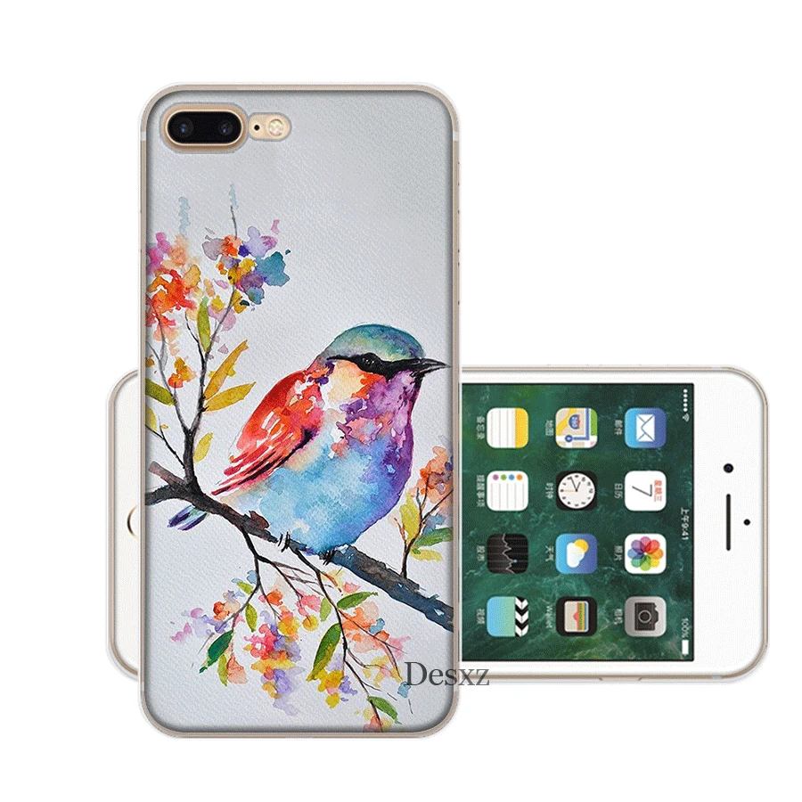 Мобильный чехол для iPhone X XS Max XR 6 6S 7 8 Plus 5 5S SE жесткий чехол с защитой от птиц