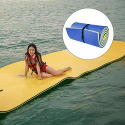 Unsinkable Floating Pool Mattress Foam Lake Swim Mat High Density Foam Double Layers Float Pad Sunbath Drifting Pad Bed