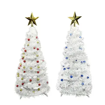 

Folding DIY Christmas Tree with Star Ornaments Festive Decorations Indoor Christmas Decor