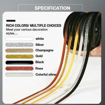 

Self-adhesive Trim Edges Tape Decorative Corner Side Edges Strip for Floor Wall Ceiling Artistic beauty PAK55