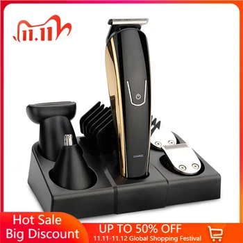 

Professional Waterproof Hair Trimmer Beard Trimmer Body Face Hair Clipper Electric Hair Clippers Men Beard Men'S Trimmer