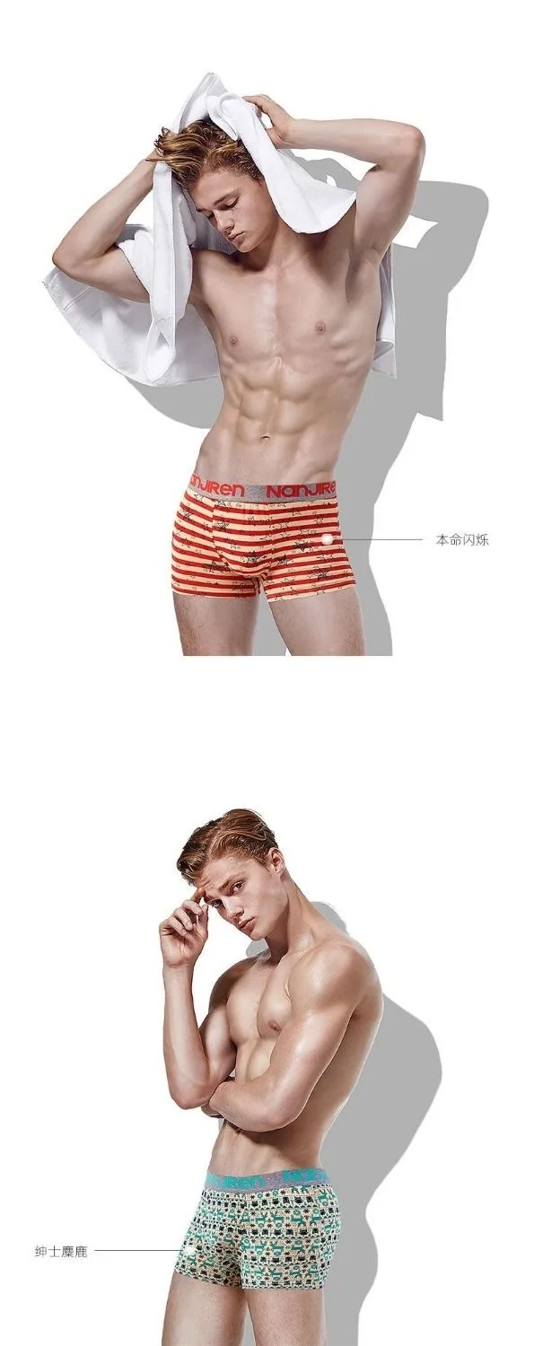 2022 Men Underwear Boxer Shorts Panties Solid Shorts Brand Underpants Men 100% Cotton Breathable Mid Waist Shorts Men L-3XL