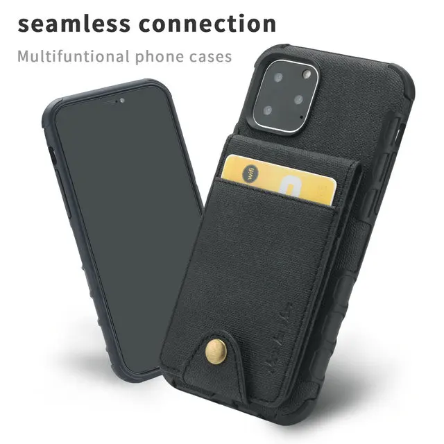 Карточка из ткани слот для нового iPhone 11Pro Max роскошный чехол на iPhone11 чехол-кошелек для iPhone 11 Pro Чехол 11Pro противоударный
