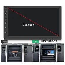 Автомобильный gps-навигатор радио плеер Bluetooth Full HD 1080P 7 дюймов Wifi музыка ram 1 ГБ GV99