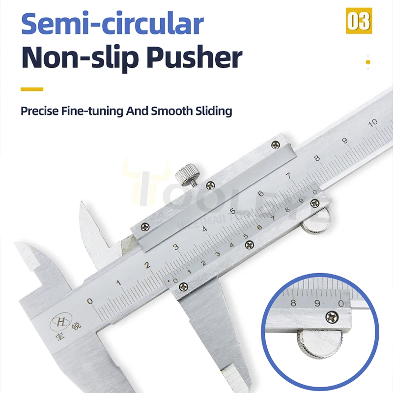 Vernier Caliper Steel Gauge Metal Calipers Measuring Instruments Carpenter Tools Pachometer Professional Pachymeter Depth Ruler digital caliper