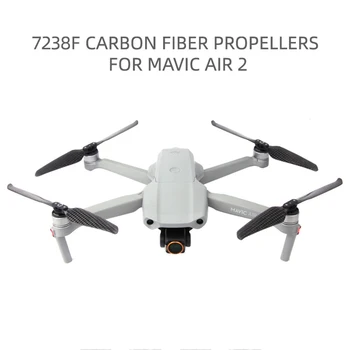 

7238F Carbon Fiber Propellers Quick-Release Drone Accessories for Mavic Air 2