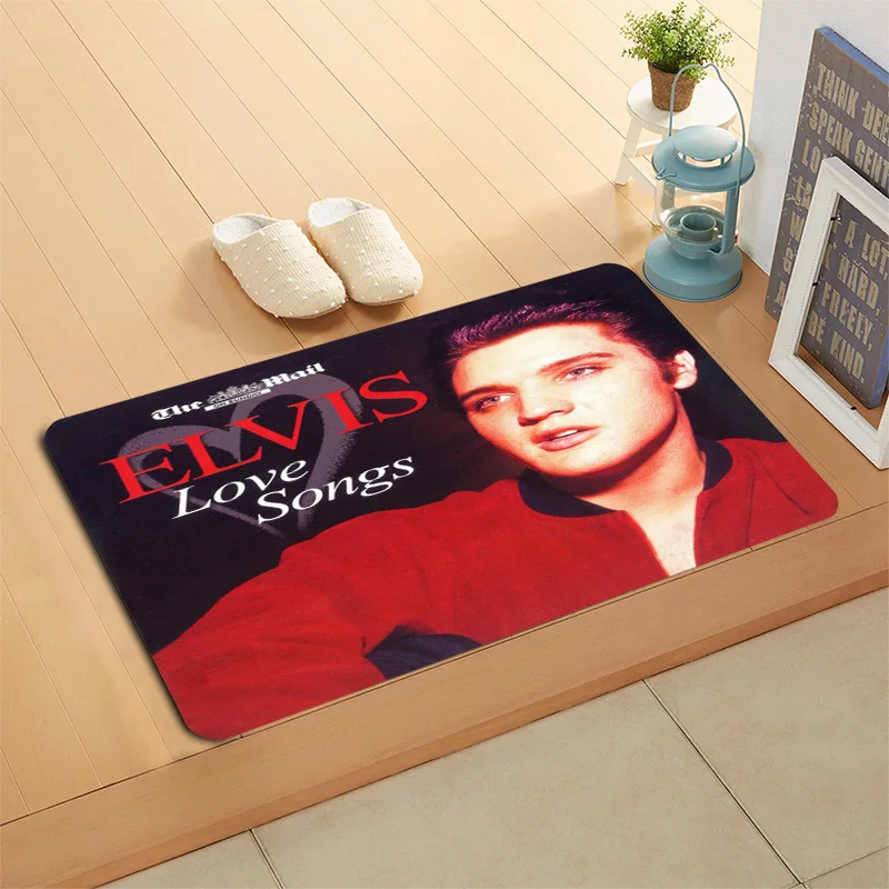 HEARMNY Star Presley Doormat Floor/Bath/Kitchen/Beach Mat Flannel Sponge Fabric 3D Printed Shaggy Custom Decoration For Bedroom - Цвет: 3
