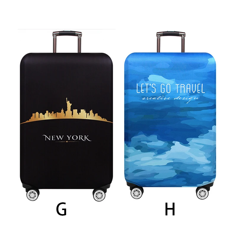 JULY'S SONG Thicken Suitcase Cover For 18-32Inch Suitcase Luggage Protective Cover Travel Trolley Elastic Luggage Cover