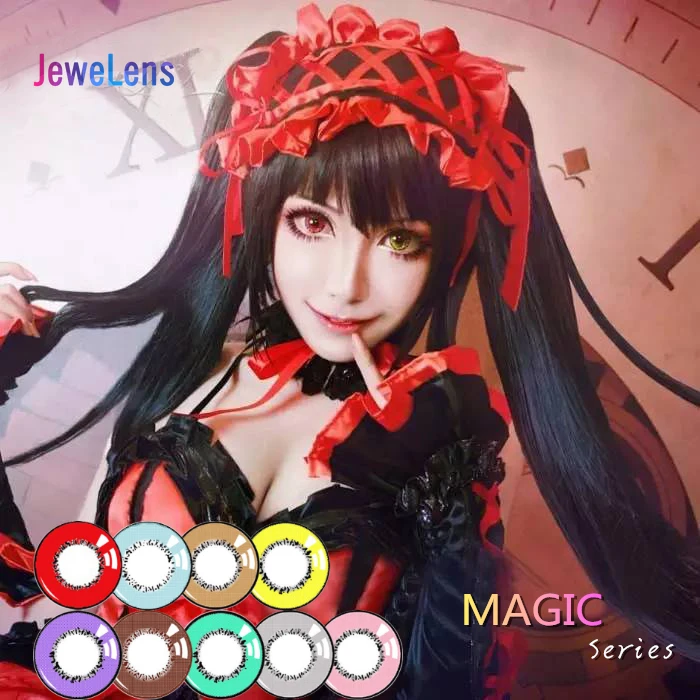Цветные контактные линзы Jewelens ed цветные для глаз Хэллоуина косплей с волшебной