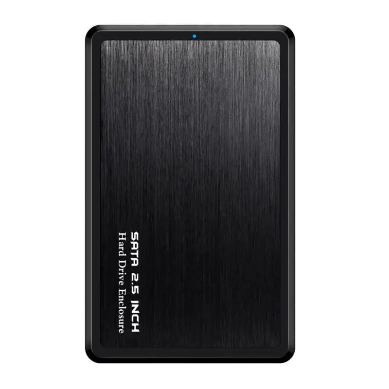 2,5 дюйма USB 3,0 для SATA HDD SSD чехол жесткий диск коробка портативный 5 Гбит/с Алюминиевый сплав внешний твердотельный диск Корпус коробка - Цвет: Черный