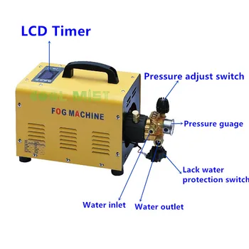 

2L/3L/4L/Min Fog Machine, High Pressure Outdoor Fogging System, Mist System, Fine Fog Cooling System, Greenhouse Humidifier M071