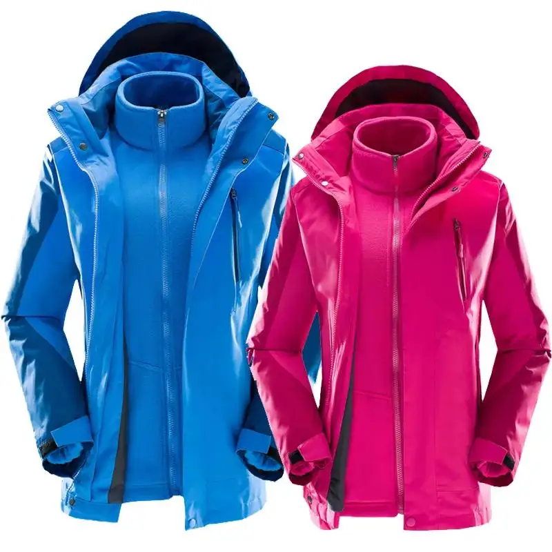 Men Women Winter 3 In 1 L5xl Outdoor Jackets Camping Hiking Trekking