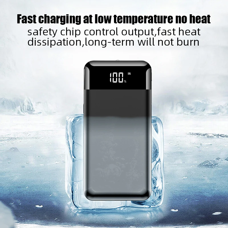 Xiaomi Brand Power Bank 10000mah External Portable Battery Powerbank Batteri Charger Portabl Waterproof LED for Xiaomi Iphone