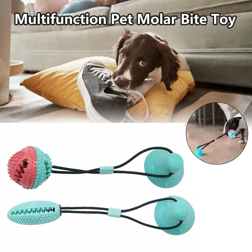 

Multifunction Pet Bite Toy Pet Molar Toy Biting Toy Missing Food Bite Toy Powerful Suction Cup Support Dropshipping
