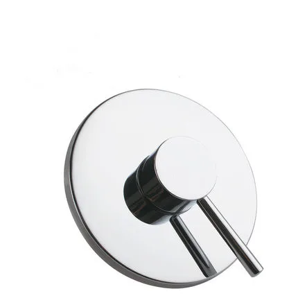 Bathroom Faucet In Wall Mounted Bath Shower Mixer Valve Brass Chrome Concealed Shower Faucet Round Single Function Actuated Taps - Цвет: B1