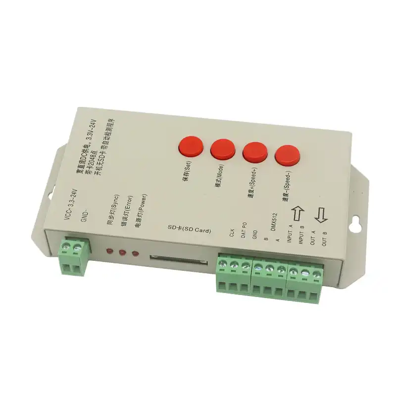 T1000S 128G 256G SD карты APA102 WS2811 WS2812B LPD6803 DMX512 LPD8806 светодиодный 2048 Пиксели контроллер DC5 ~