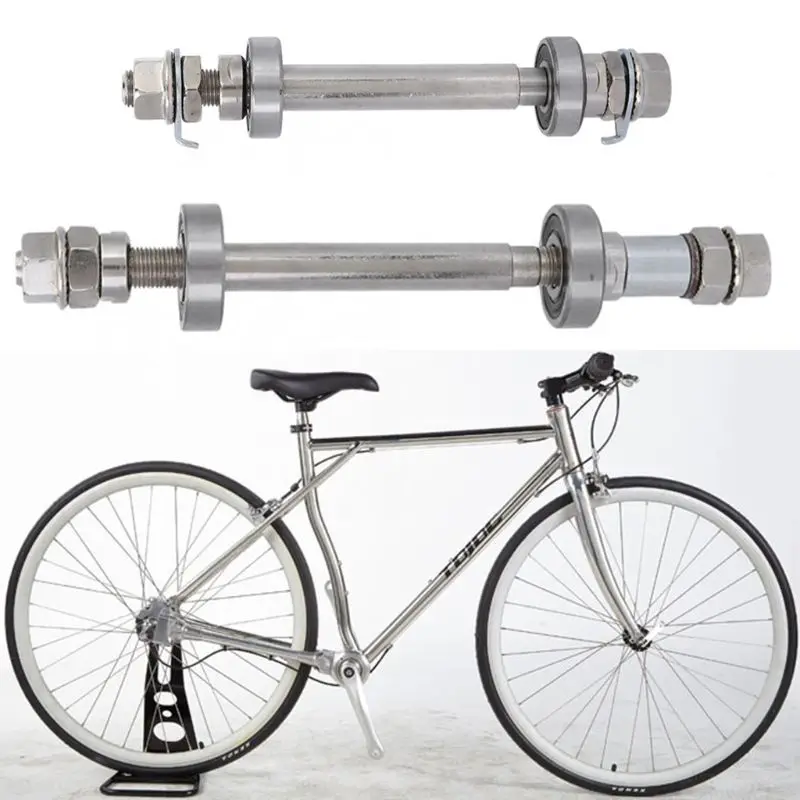 

MTB Bicycle Nickel-Plated Bearing Solid Front and Rear Axles Bike Repair Tool