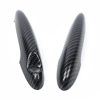 

2pcs Set Car Auto Door Handle Trim Cover For MINI Cooper S Carbon Fiber Black