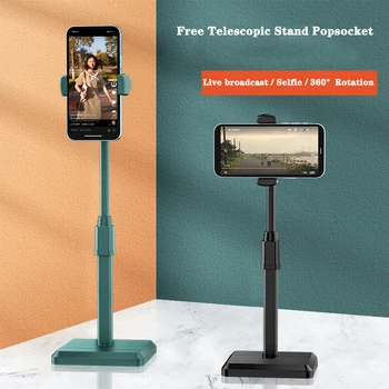 Supporto per telefono per iPhone Xiaomi Samsung, supporto da scrivania multifunzione retrattile per cellulare, accessori per telefono per trasmissioni in diretta