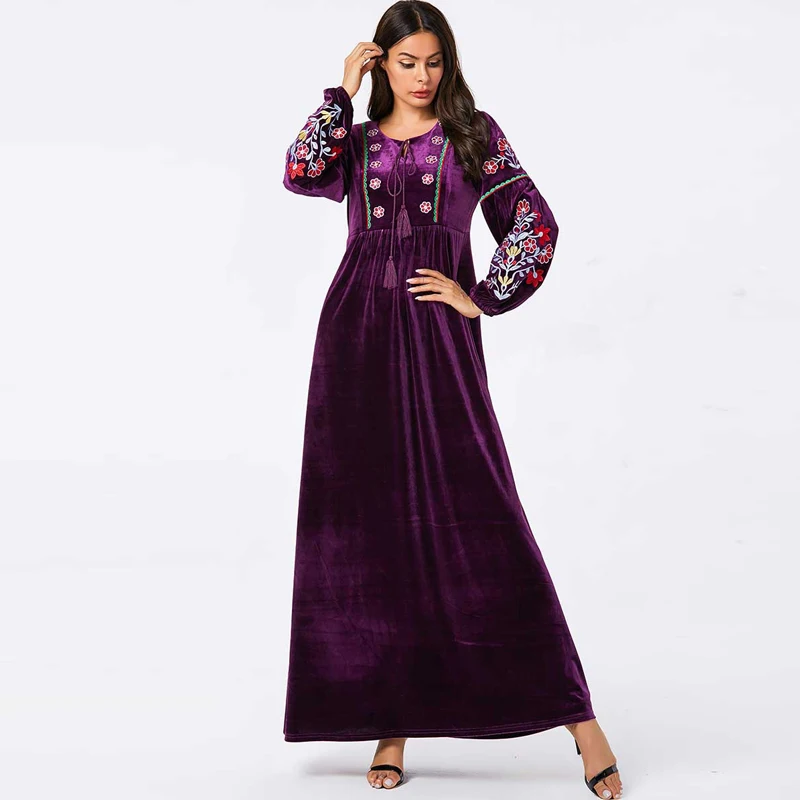 Dubai Abayas for Sale Big Sale f2ea9 Velvet Abaya Dubai Hijab Muslim Dress 
