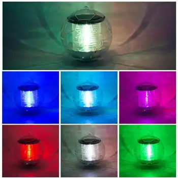 

LED Solar Multicolor Variable Pool Floating Light LED Solar Pool Floating Light Pool Waterproof Decoration Lamp Night Lantern