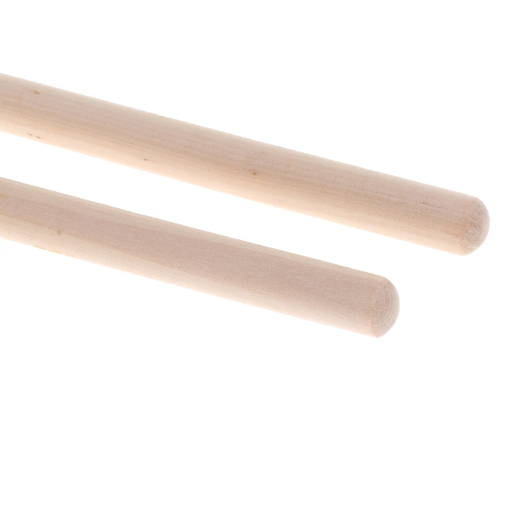 1 Pair Walnut Soild Wood Percussion Drumsticks Drum Stick For Drummer