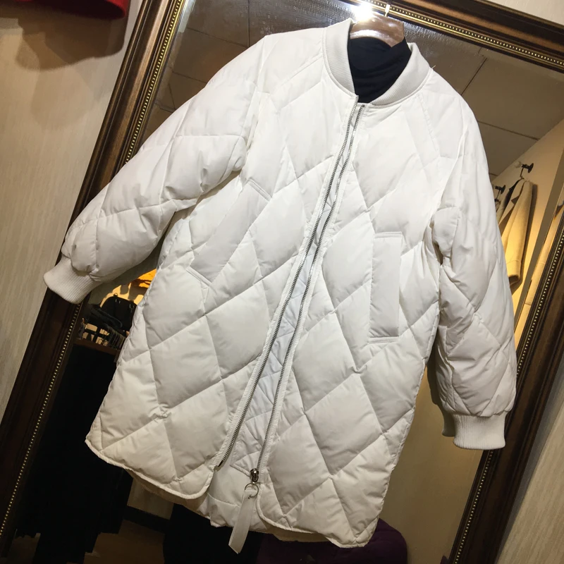 Autumn And Winter New Women Long Thick Down