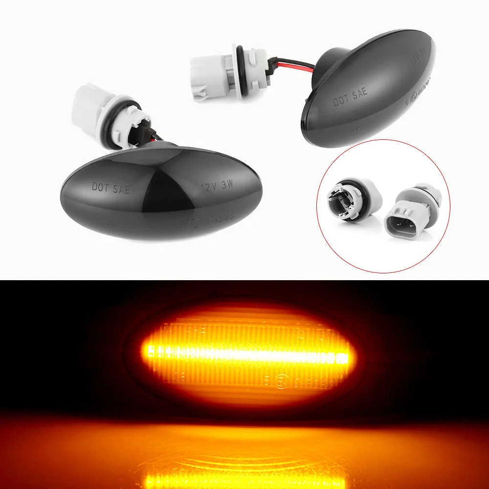 

2pcs Auto Left & Right Side Marker Turn Signal Light Lamp Set For Suzuki Swift Grand Vitara JT Jimmy Fiat Turn Signal Light Lamp