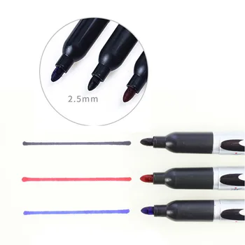 

1 Set 30pcs Marking Pen Oily Marker Durable Marker Pens Quick Drying Painting Drawing Liner Ink Pens for Home School Office (Bla