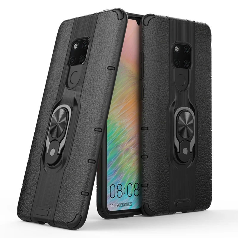 Стенд с металлическим кольцом Магнитный чехол для huawei mate 20 сверхмощная защита