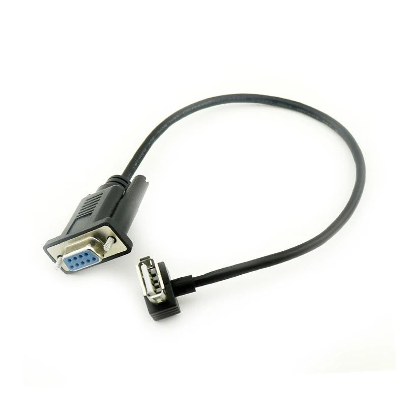 RS232 DB9 Female to USB 2.0 Female Serial Cable Adapter Converter 9.8inch 25cm No external power needed