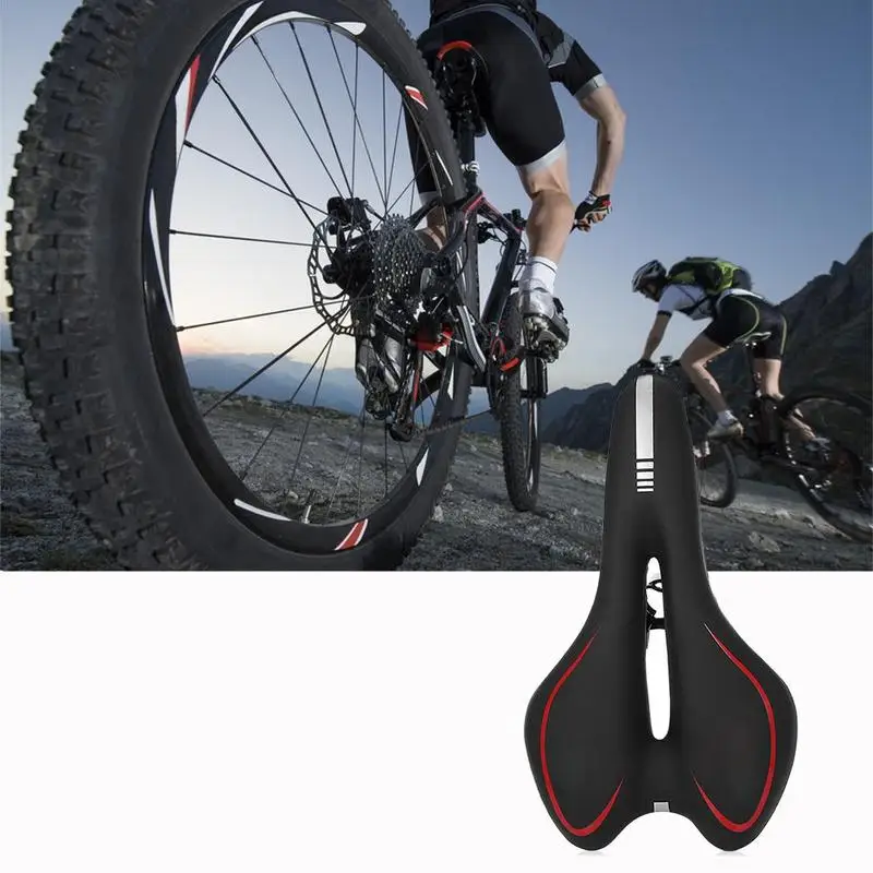 Велосипедное седло из ПВХ, гелевое, отражающее, ударопрочное, мягкое, Mtb, для велоспорта, горного велосипеда, Аксессуары для велосипеда, чехол для сиденья велосипеда