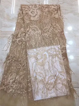 

Amazing embroidery tulle mesh lace fabric nice French net cloth for sewing dress PAN166(5yards/lot)