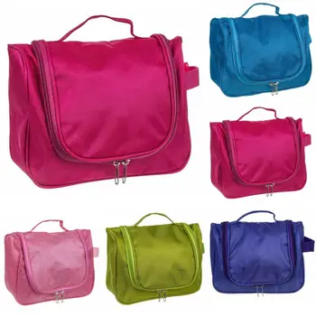 

Women Cosmetic Makeup Bags Solid Zipper Travel Toiletry Bag Pouch Organizer Handbag Case Storage Bag