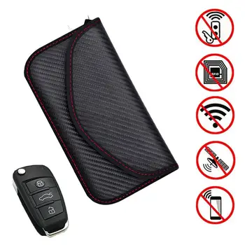 Signal Blocking Bag Cover Signal Blocker Case Faraday Cage Pouch For Keyless Car Keys Radiation Protection Cell Phone 9